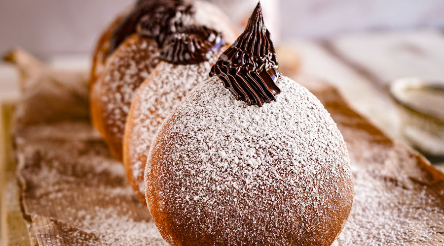 Bomboloni Vaniglia e Gianduia